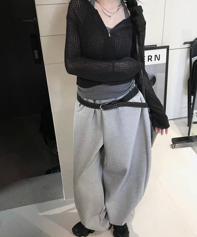 トレーニングパンツ バルーントレーニングパンツ MELANGE GRAY