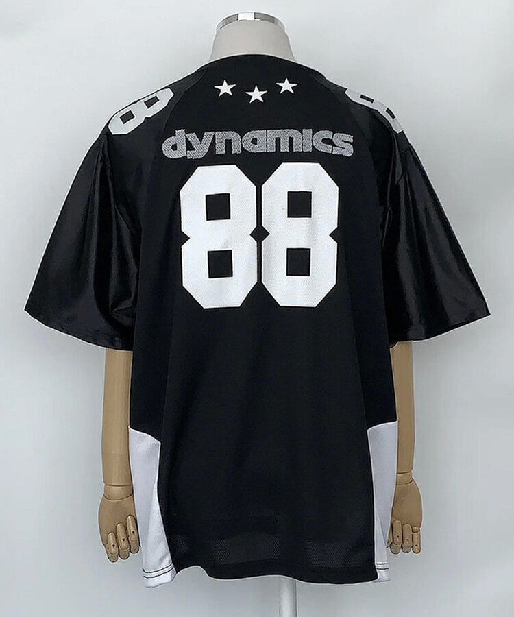 グロッシーVネック半袖Tシャツ