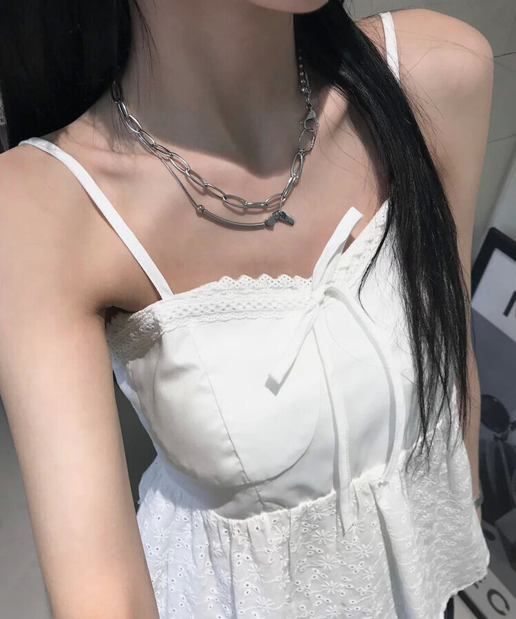 パンチングキャミソールブラウス IVORY
