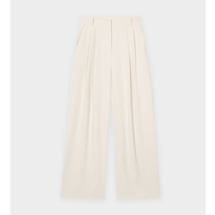 【丈別】ツーピンタックワイドスラックス