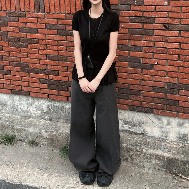 パフラウンドカーディガン(5color) BLACK