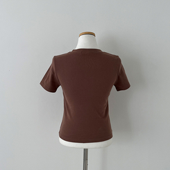 半袖Tシャツ レタリングクロップ半袖Tシャツ(5color)