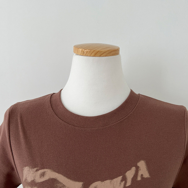 レタリングクロップ半袖Tシャツ(5color)