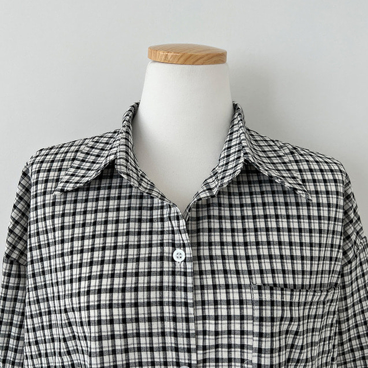 마인파밍 루즈핏 체크 셔츠