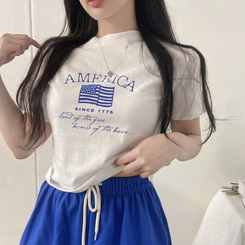 半袖Tシャツ ディーシー半袖クロップTシャツ IVORY