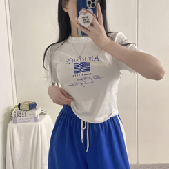 半袖Tシャツ ディーシー半袖クロップTシャツ IVORY