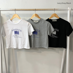 半袖Tシャツ ディーシー半袖クロップTシャツ