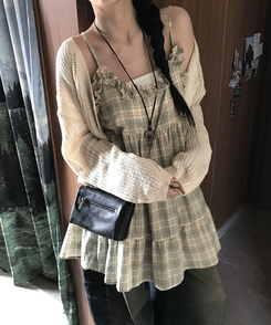 フリルキャミソールワンピース LIGHT YELLOW