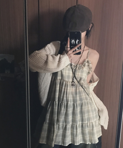 フリルキャミソールワンピース LIGHT YELLOW