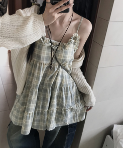 フリルキャミソールワンピース LIGHT YELLOW