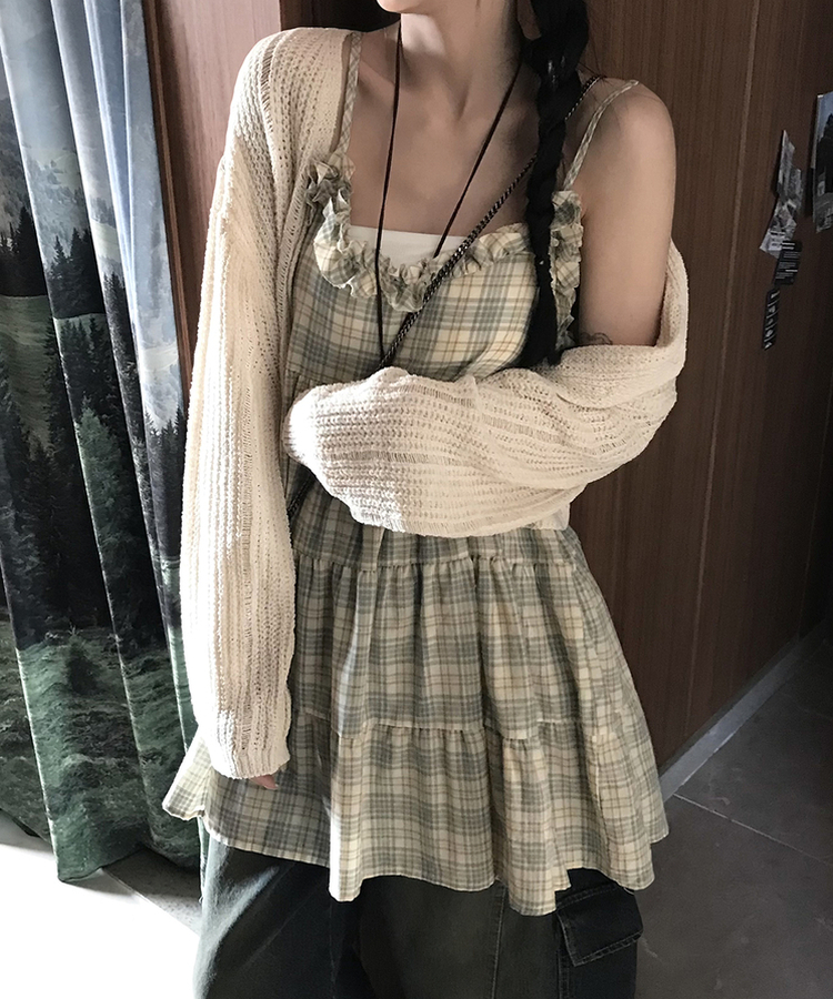 フリルキャミソールワンピース LIGHT YELLOW