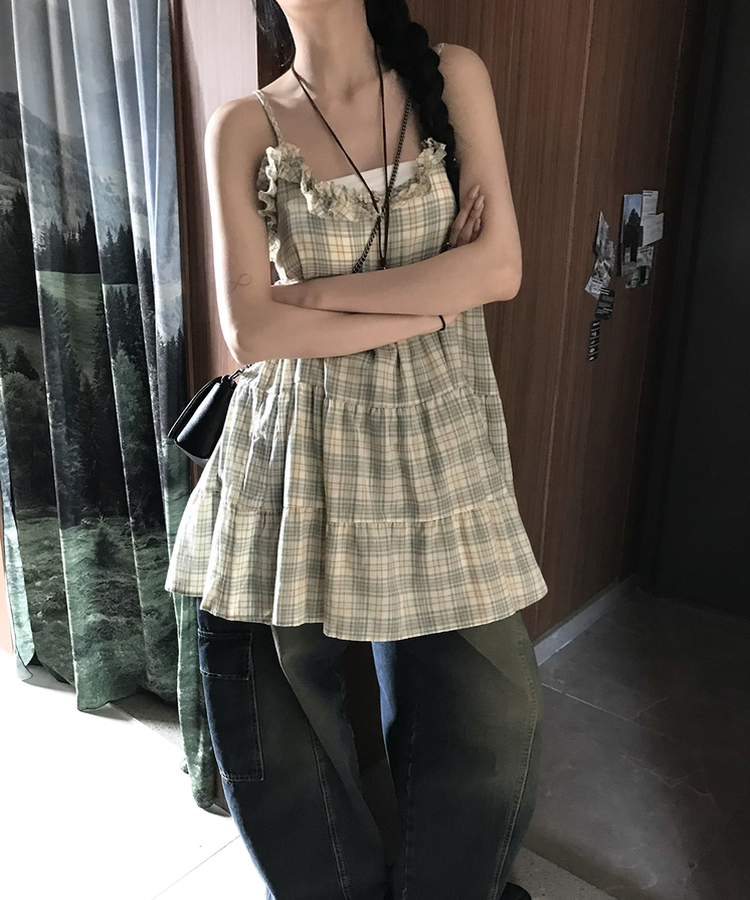 フリルキャミソールワンピース LIGHT YELLOW