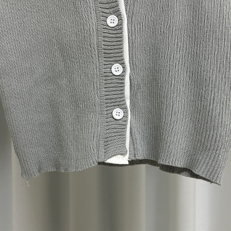 자스민 레이어드 크롭 반팔 셔츠 가디건 3color