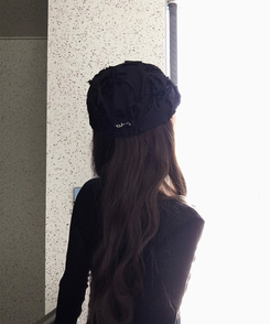 ファッション雑貨 フラワーハンティングキャップ BLACK