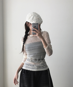 ファッション雑貨 フラワーハンティングキャップ IVORY