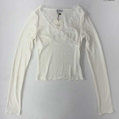 レーススリットライン長袖Tシャツ