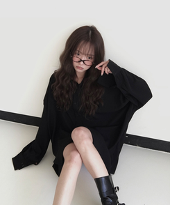 シャツ オーシャンオーバーフィットシャツ BLACK