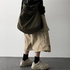 ピンタックカーゴバミューダパンツ BEIGE