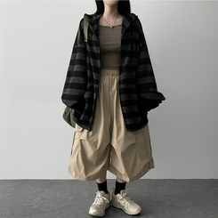 ピンタックカーゴバミューダパンツ BEIGE