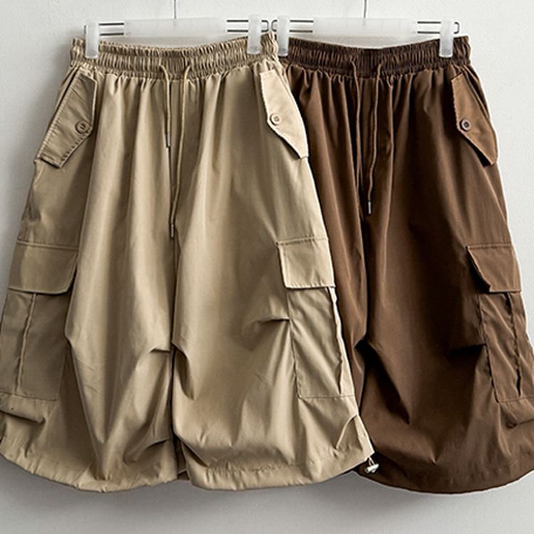 ピンタックカーゴバミューダパンツ