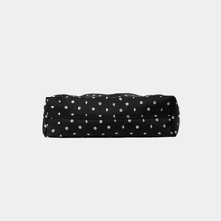 ドットコットンショルダーバッグ BLACK