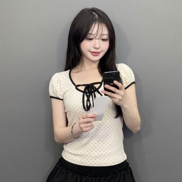 ドットシャーリングTシャツ CREAM