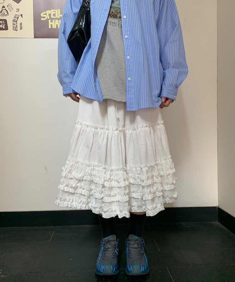 モコフリルスカート IVORY