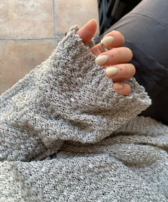 ニット ルーズフィットサマーニット SILVER GRAY