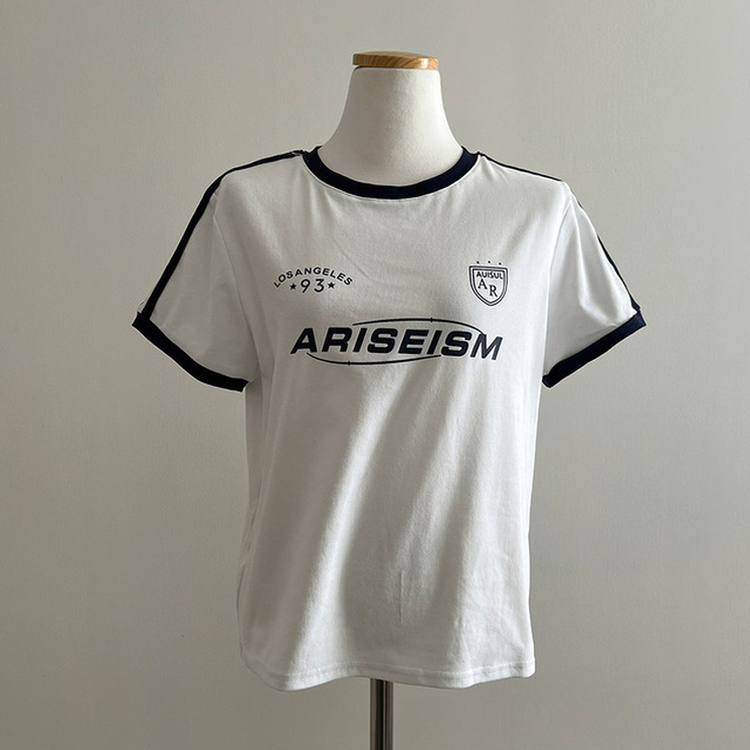 애리스 트랙 라인 반팔 티셔츠