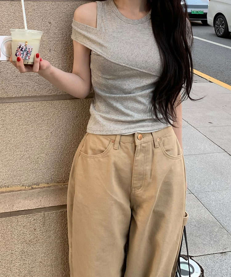 ワイド ラウンジパッチワイドパンツ BEIGE