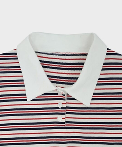 半袖Tシャツ ストライプバイカラー半袖Tシャツ
