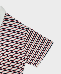 半袖Tシャツ ストライプバイカラー半袖Tシャツ