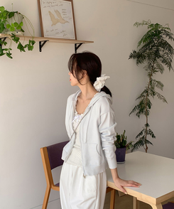 ノースリーブ ドットシャーリングリボンキャミソール IVORY