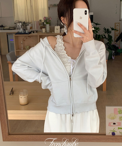ノースリーブ ドットシャーリングリボンキャミソール IVORY