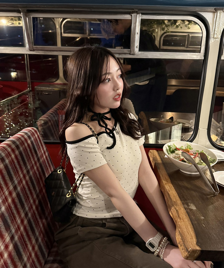 멜티도트티셔츠 화이트