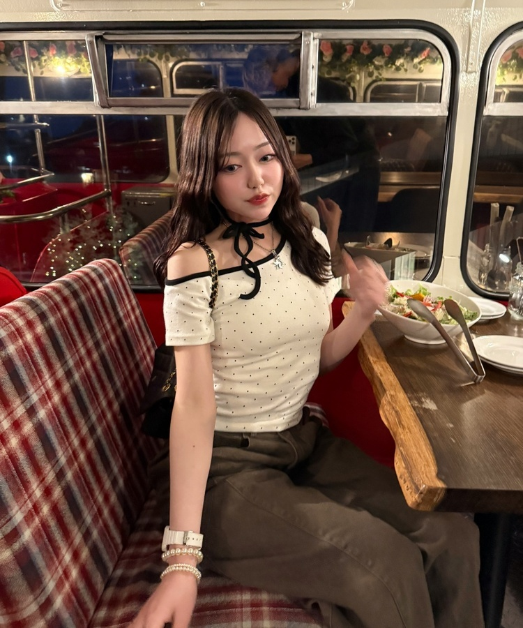 멜티도트티셔츠 화이트