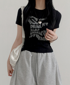 半袖Tシャツ ボートライン半袖Tシャツ(5color) BLACK