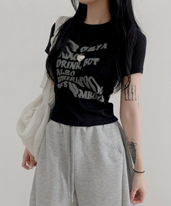 半袖Tシャツ ボートライン半袖Tシャツ(5color) BLACK