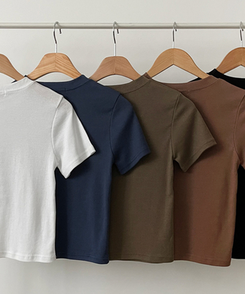 半袖Tシャツ ボートライン半袖Tシャツ(5color)