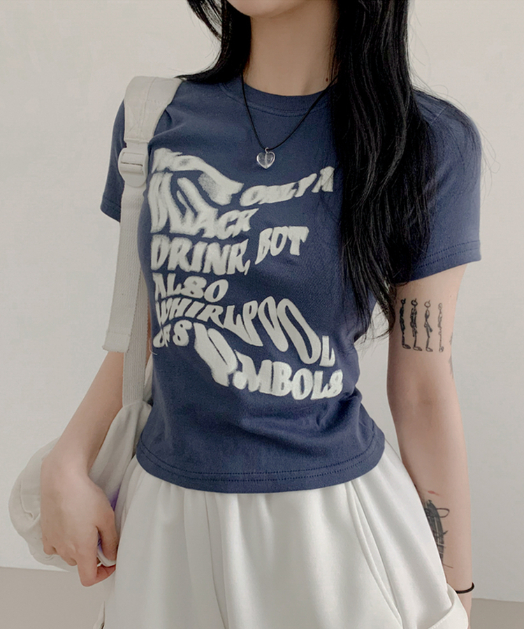 ボートライン半袖Tシャツ(5color) BLUE