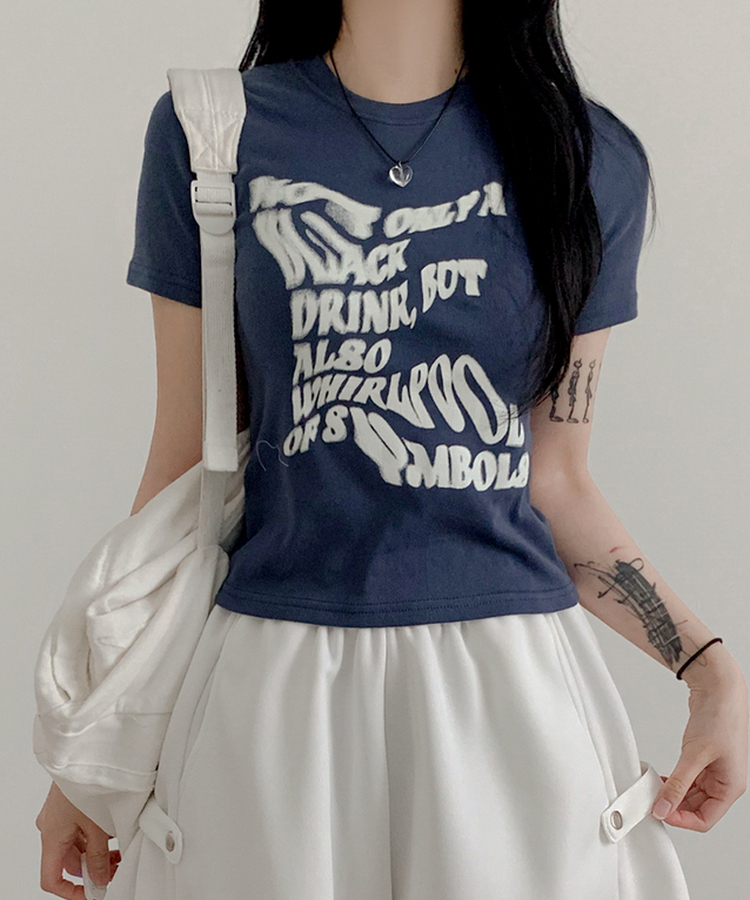 ボートライン半袖Tシャツ(5color) BLUE