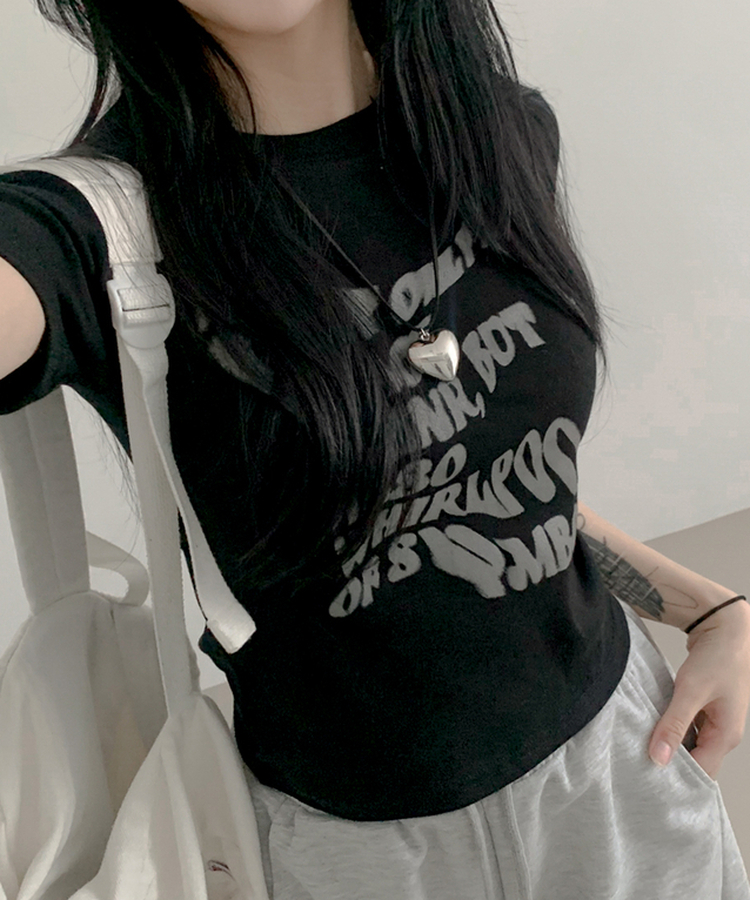 ボートライン半袖Tシャツ(5color) BLACK