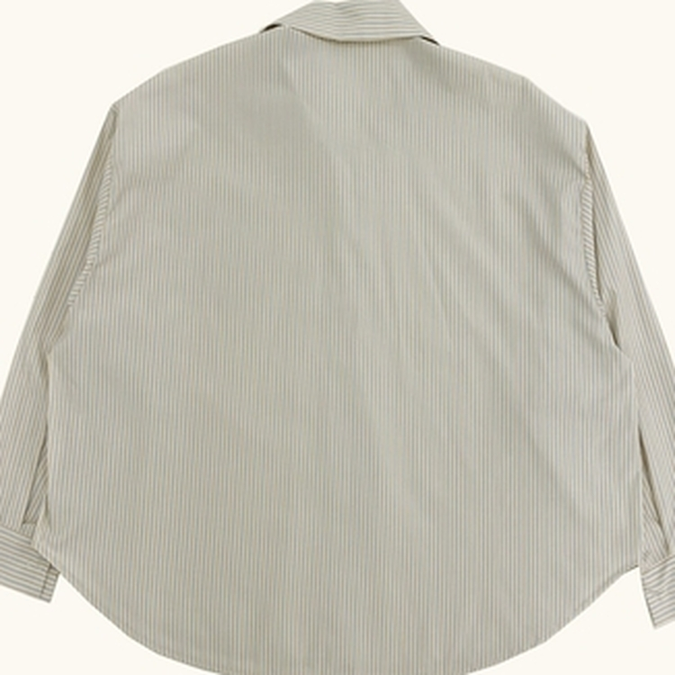 여름 쿨링 스트라이프 펜던트 포인트 쿨링 오버핏 셔츠 남방 2color