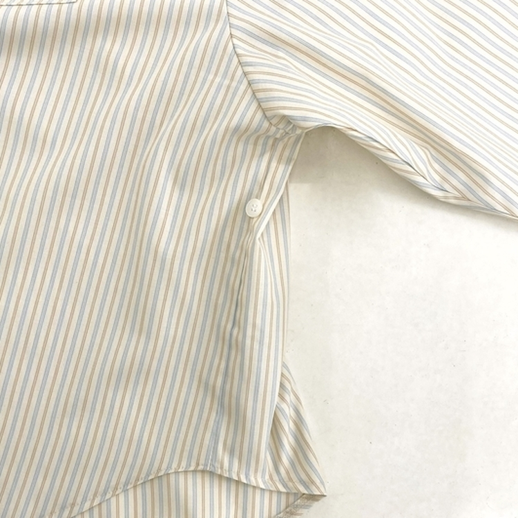 여름 쿨링 스트라이프 펜던트 포인트 쿨링 오버핏 셔츠 남방 2color