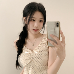 ドットフリルシャーリングキャミソール CREAM