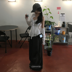 カーディガン 【SET】リボンキャミソールカーディガン WHITE
