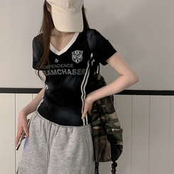 半袖Tシャツ バイカラーライン半袖Tシャツ NAVY