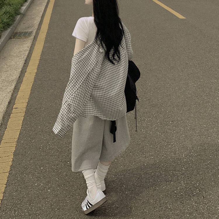버뮤다 벌룬 와이드팬츠 7부 8부 반바지 여름 트레이닝 숏팬츠 그레이