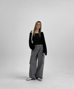 ダイイングカーゴコットンパンツ CHARCOAL