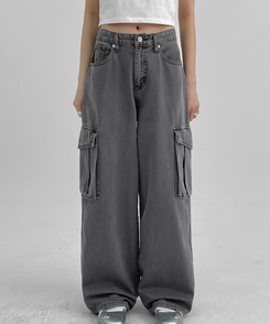 ダイイングカーゴコットンパンツ CHARCOAL